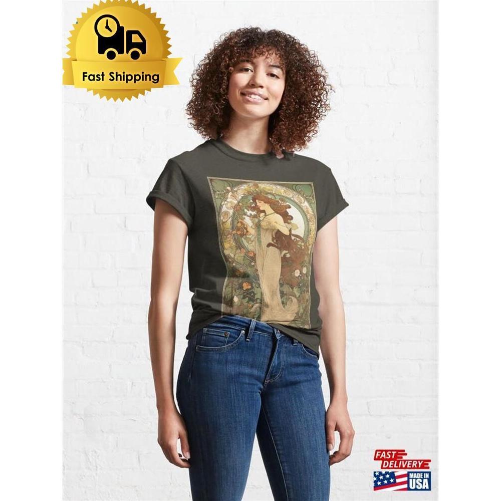 Alphonse Mucha Art Classic T-Shirt